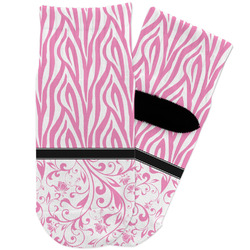 Zebra & Floral Toddler Ankle Socks (Personalized)