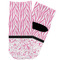 Zebra & Floral Toddler Ankle Socks - Single Pair - Front and Back