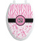 Zebra & Floral Toilet Seat Decal - Elongated (Personalized)