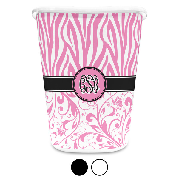 Zebra & Floral Trash Can Aggregate