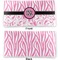 Zebra & Floral Vinyl Check Book Cover - Front and Back