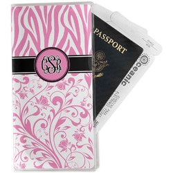 Zebra & Floral Travel Document Holder