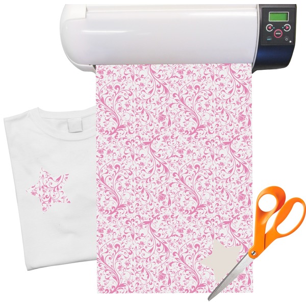 Custom Zebra & Floral Heat Transfer Vinyl Sheet (12"x18")