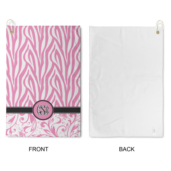Zebra & Floral Waffle Weave Golf Towel - Approval