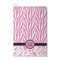 Zebra & Floral Waffle Weave Golf Towel (Personalized)