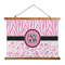 Zebra & Floral Wall Hanging Tapestry - Wide (Personalized)
