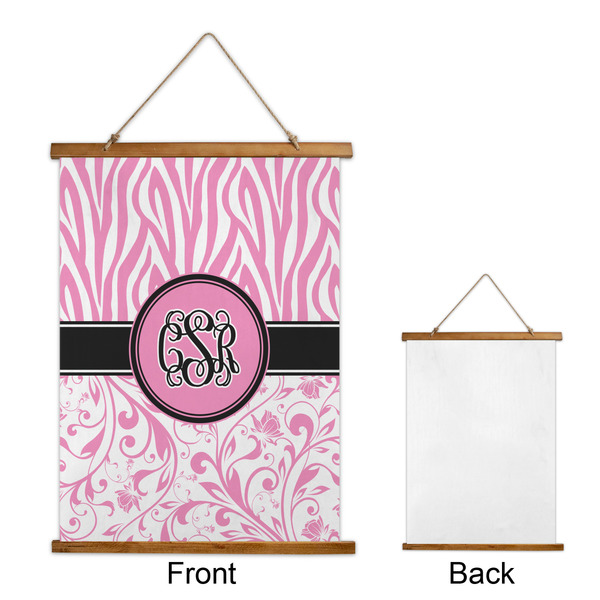 Zebra & Floral Wall Hanging Tapestry - Portrait - APPROVAL