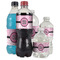 Zebra & Floral Water Bottle Label - Multiple Bottle Sizes