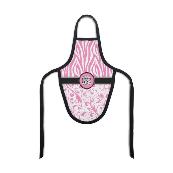 Custom Zebra & Floral Bottle Apron (Personalized)