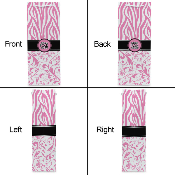 Zebra & Floral Wine Gift Bag - Gloss - Approval