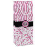 Zebra & Floral Wine Gift Bags (Personalized)