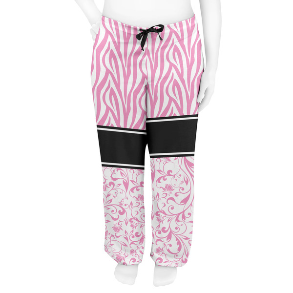 Zebra & Floral Women's Pj on model - Front