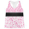Zebra & Floral Womens Racerback Tank Top - 2X Large