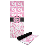 Zebra & Floral Yoga Mat w/ Monogram