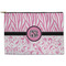 Zebra & Floral Zipper Pouch (Personalized)