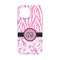 Zebra & Floral iPhone 13 Mini Tough Case - Back