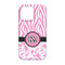Zebra & Floral iPhone 13 Pro Case - Back