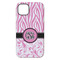 Zebra & Floral iPhone 14 Plus Tough Case - Back
