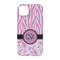 Zebra & Floral iPhone 14 Pro Case - Back