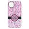 Zebra & Floral iPhone 14 Pro Max Tough Case - Back