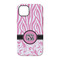 Zebra & Floral iPhone 14 Pro Tough Case - Back