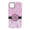 Zebra & Floral iPhone 14 Tough Case - Back
