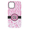 Zebra & Floral iPhone 15 Plus Tough Case - Back
