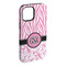 Zebra & Floral iPhone 15 Pro Max Tough Case - Angle