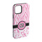 Zebra & Floral iPhone 15 Pro Tough Case - Angle