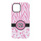 Zebra & Floral iPhone 15 Pro Tough Case - Back