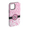 Zebra & Floral iPhone 15 Tough Case -  Angle