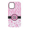 Zebra & Floral iPhone 15 Tough Case - Back