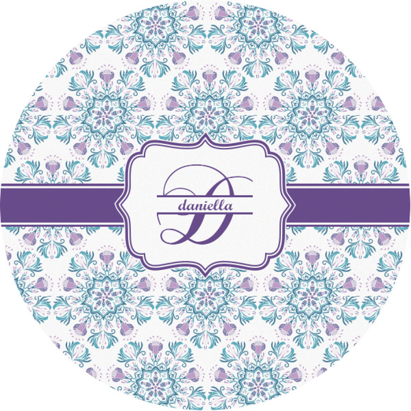 Custom Mandala Floral Multipurpose Round Labels - 1" (Personalized)