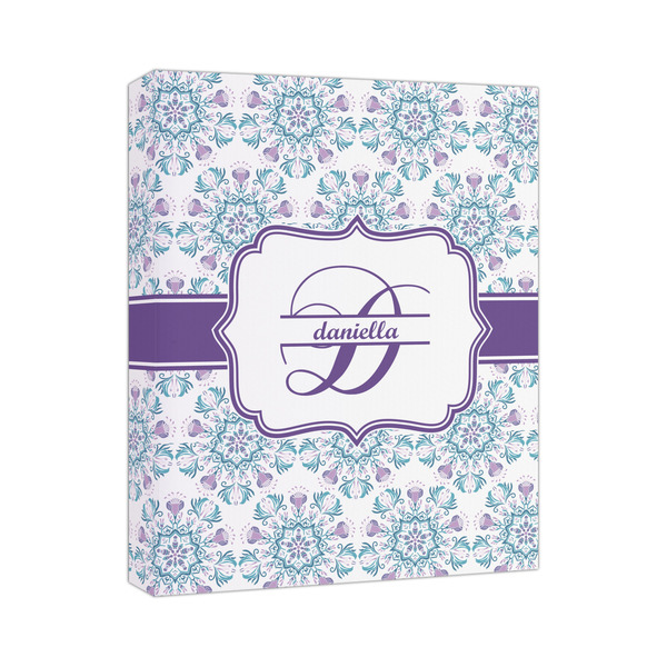 Custom Mandala Floral Canvas Print (Personalized)