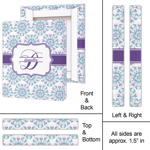 Mandala Floral 11x14 - Canvas Print - Approval