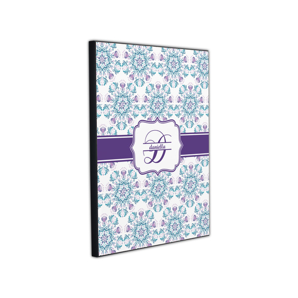 Mandala Floral 11x14 Wood Print - Angle View