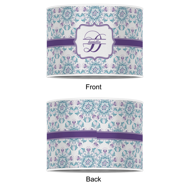 Mandala Floral 12" Drum Lampshade - APPROVAL (Poly Film)