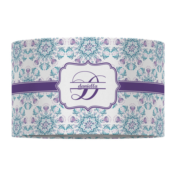 Mandala Floral 12" Drum Lampshade - FRONT (Fabric)