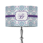 Mandala Floral 12" Drum Lamp Shade - Fabric (Personalized)