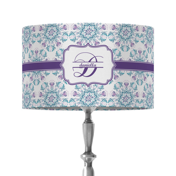 Custom Mandala Floral 12" Drum Lamp Shade - Fabric (Personalized)