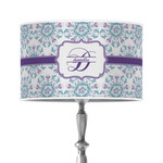 Mandala Floral 12" Drum Lamp Shade - Poly-film (Personalized)