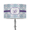 Mandala Floral 12" Drum Lampshade - ON STAND (Poly Film)