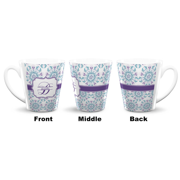 Mandala Floral 12 Oz Latte Mug - Approval