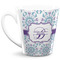 Mandala Floral 12 Oz Latte Mug - Front Full