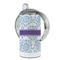 Mandala Floral 12 oz Stainless Steel Sippy Cups - FULL (back angle)