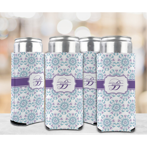 Mandala Floral 12oz Tall Can Sleeve - Set of 4 - LIFESTYLE