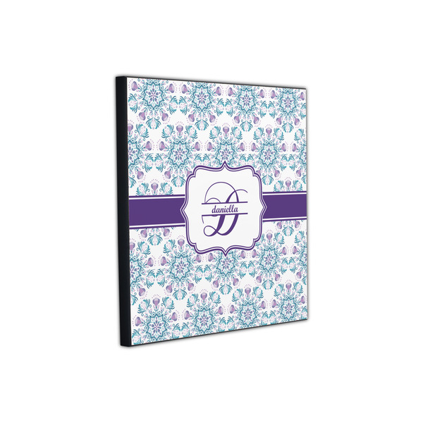 Mandala Floral 12x12 Wood Print - Angle View