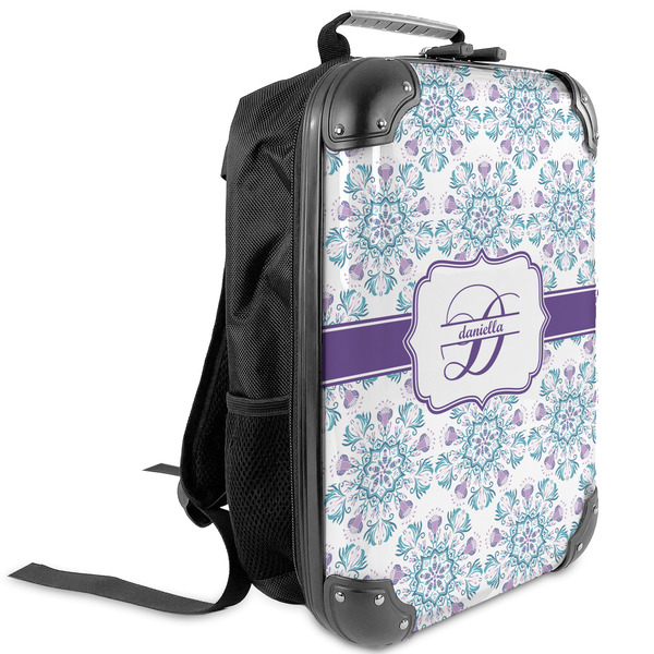 Custom Mandala Floral Kids Hard Shell Backpack (Personalized)