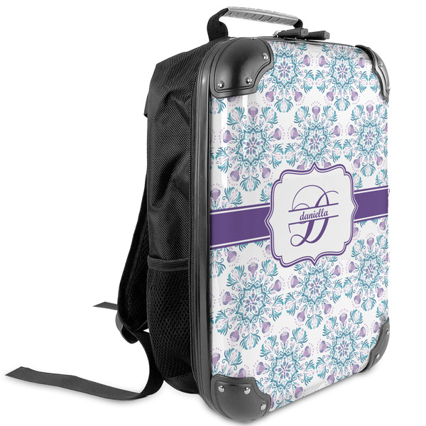 Custom Mandala Floral Kids Hard Shell Backpack (Personalized)