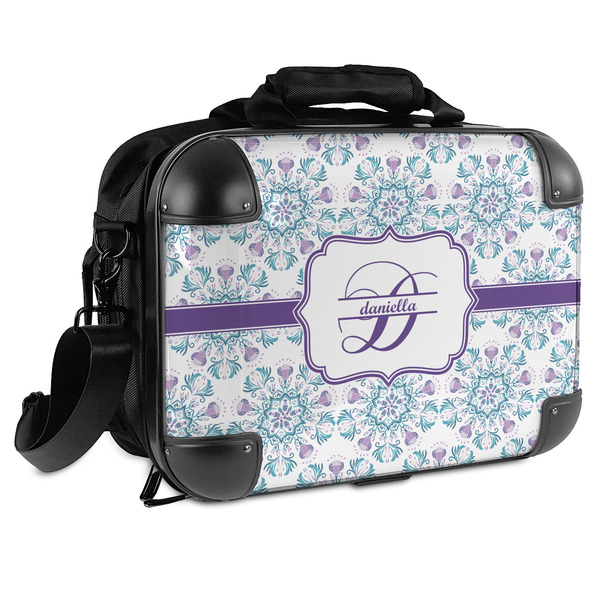 Custom Mandala Floral Hard Shell Briefcase (Personalized)